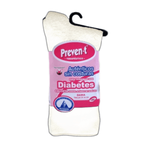 Calcetín 3/4 Dama Pie Diabético Afelpado Prevent Mujer