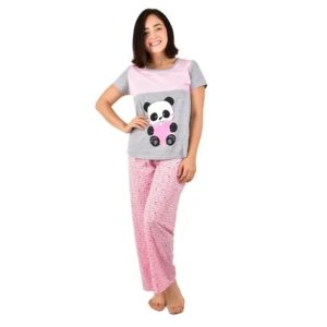Pijama Algodón Dama Sin Manga Y Pantalón 3338 Lazy Lola