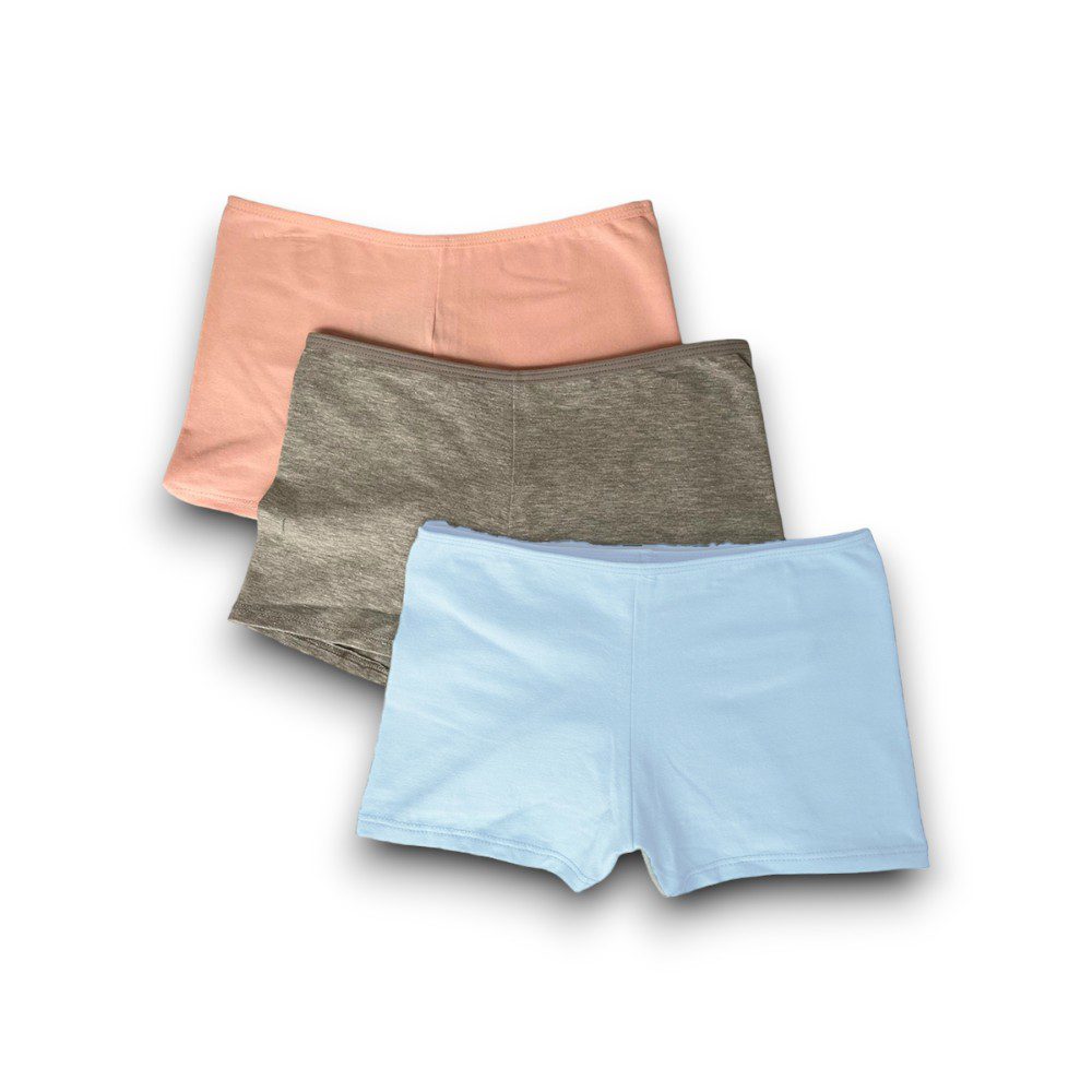 Bóxer Corto Puente De Algodón Pack De 3 Mujer 1120B - Image 5