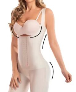 Faja Body Sin Costuras Con Broches Espalda Alta Romanza 2100