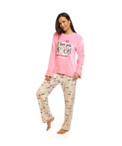 Pijama Polar Flannel Manga Larga Pantalón Mujer Sheyla 218