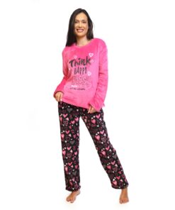Pijama Manga Larga Pantalón Polar Flannel Mujer Sheyla 221