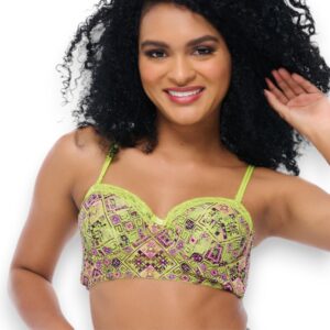 Coordinado Bra Y Panty Estampado Carnival 24850f