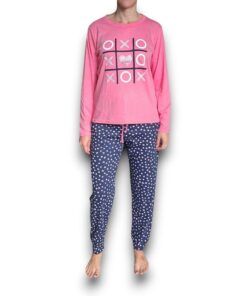 Pijama Manga Larga Con Pantalón Mujer Lazy Lola 3435