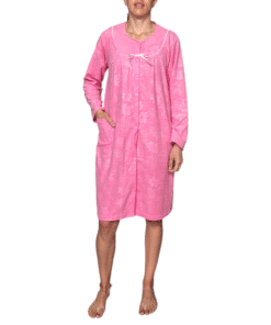 Pijama Bata Abierta Polar Manga Larga Mujer Intime 50445