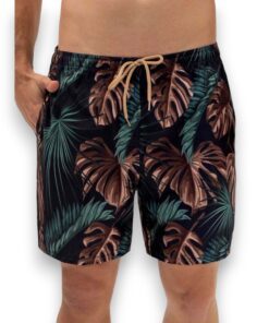 Traje De Baño Tipo Short Estampado Hombre Hawai 52204