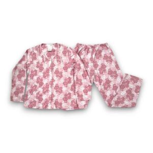 Pijama Manga Larga Diseño De Flores Mujer Deborah 5408