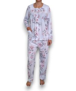 Pijama Manga Larga Con Pantalón Dama Intime 60859