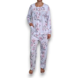Pijama Manga Larga Con Pantalón Dama Intime 60859