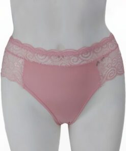 Panty Cachetero Corte Alto Con Encaje Mujer Bras Jade 6233