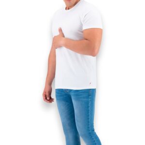 Playera Cuello Redondo Manga Corta Algodón Trueno 700