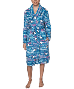 Bata Descanso Suave Polar Flannel Dama Deborah 8216