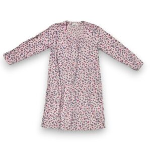 Pijama Bata Camisón Manga Larga Flores Mujer Jevec Ca2402