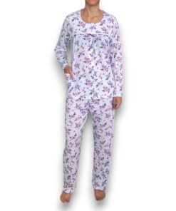 Pijama Manga Larga Con Pantalón Dama Intime 60862