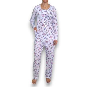 Pijama Manga Larga Con Pantalón Dama Intime 60862