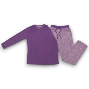 Pijama Manga Larga Con Pantalón Diseños Mujer Solbi S6403