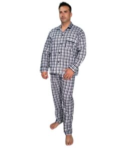 Pijama Franela Estampada Con Botones Caballero Hombre Star West