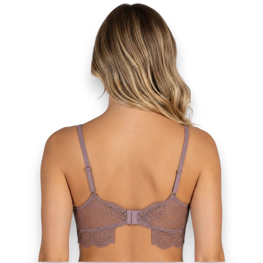 Bralette Triangular Encaje Sin Varilla 12154 Haby - Image 3
