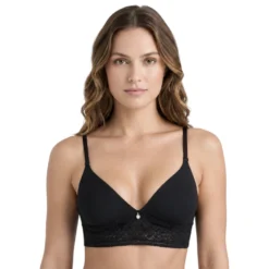 Bralette Triangular Preformado Encaje Haby 12253 colombiano