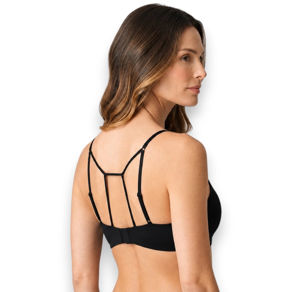 Bra Tipo Bralette Con Tirantes Delgados En Espalda Haby 12402 - Image 2