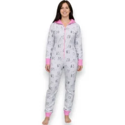 pijama-mameluco-polar-con-gorro-pinguinos-intime-14077-mujer