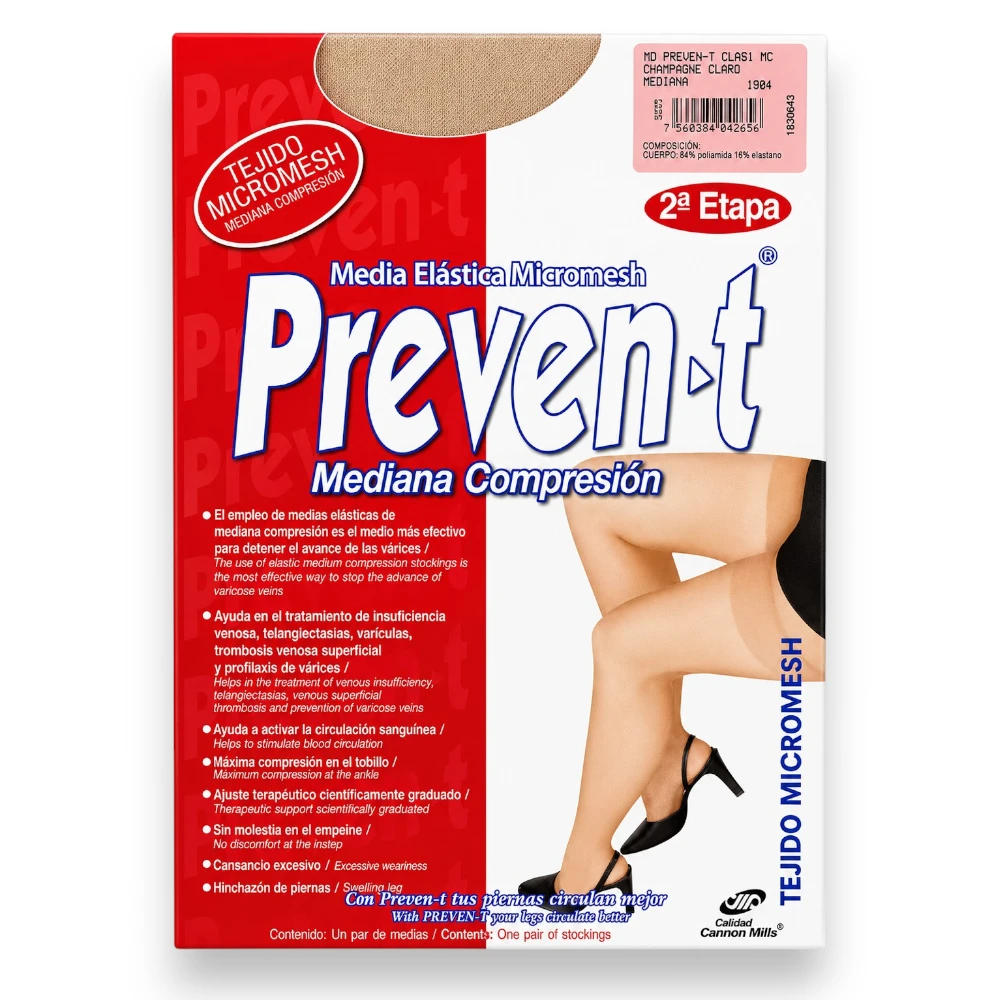 Medias Prevent Mediana Compresión Clásica Circulación - Image 7
