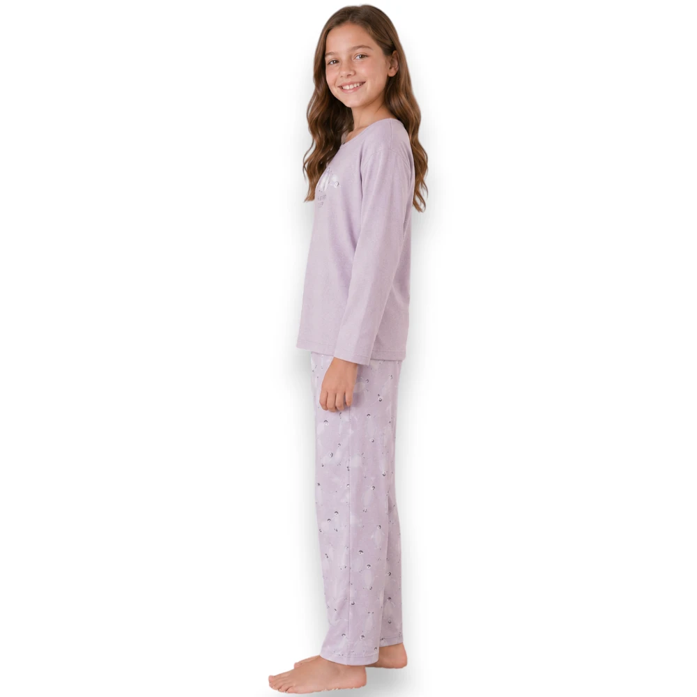 Pijama Manga Larga De Pingüinos Niña Tops & Bottoms 21221 - Image 2