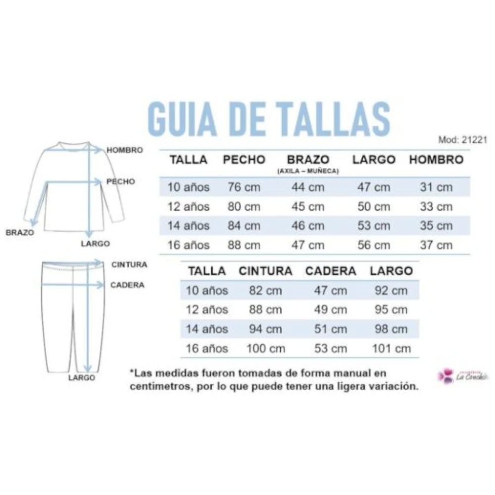 Guía de tallas