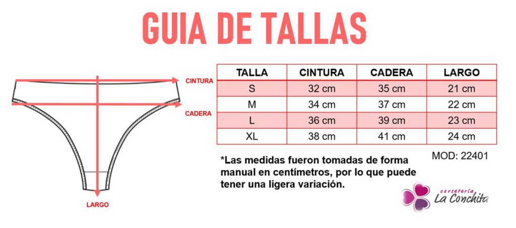 Guía de tallas