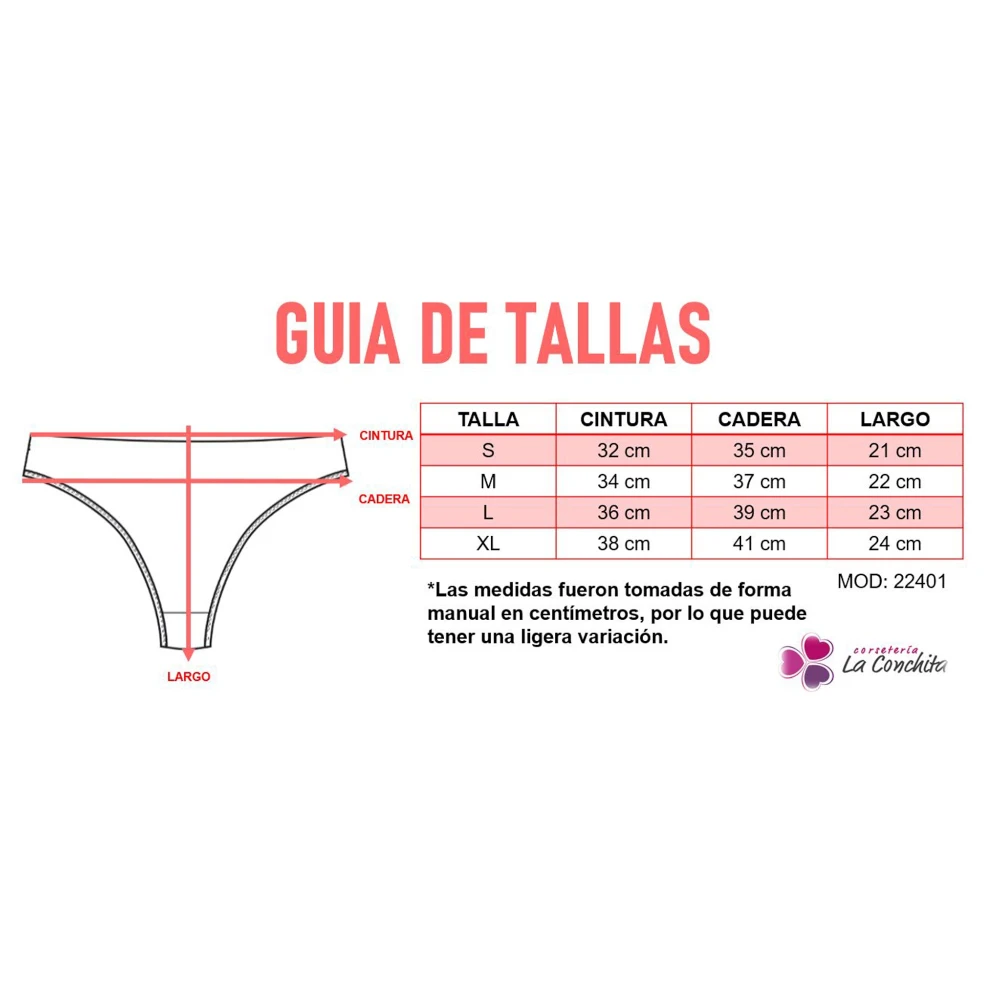 Tanga Brasilera De Encaje Sexy Mujer Haby 22401 - Image 3