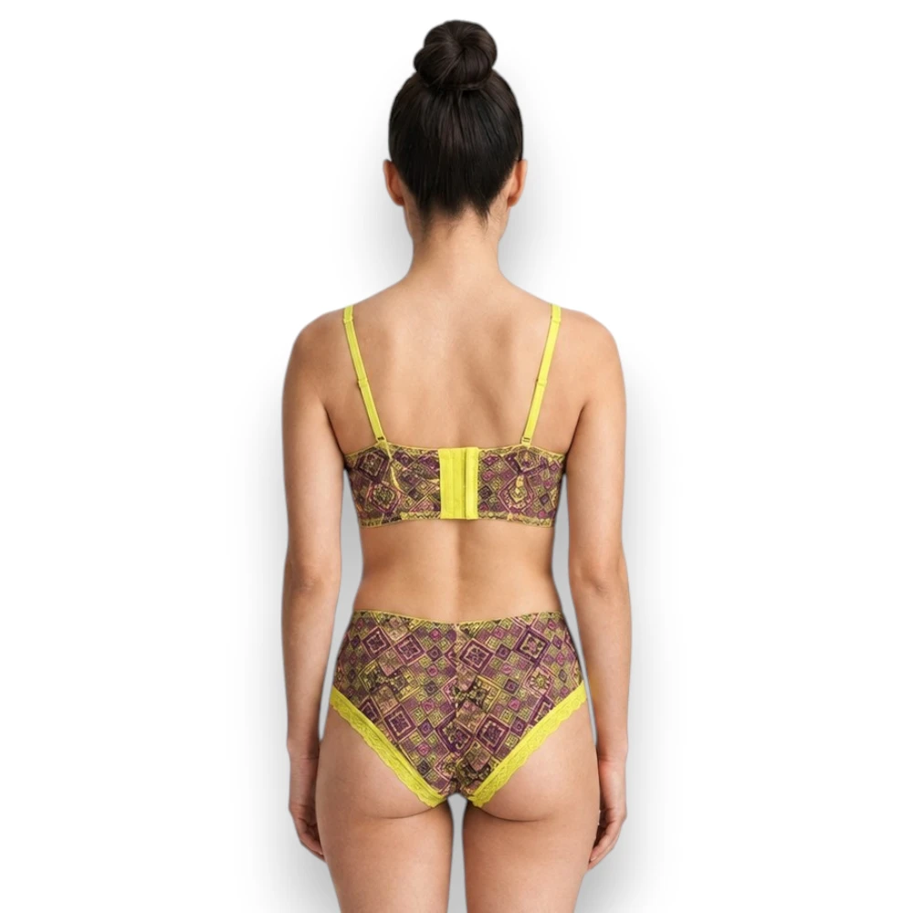 Coordinado Bra Y Panty Estampado Carnival 24850f - Image 2