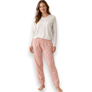 pijama-estrellas-manga-larga-pantalon-algodon-mujer-topsbottoms-25361