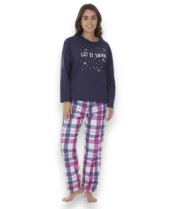 pijama-suave-playera-algodon-pantalon-polar-dama-tops-bottoms-25704