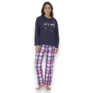 pijama-suave-playera-algodon-pantalon-polar-dama-tops-bottoms-25704