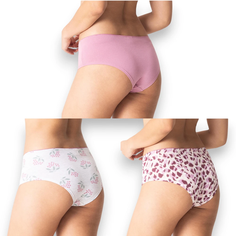 Panty Cheekie Algodón Dama 3 Pack Tops & Bottoms 25894 - Image 4
