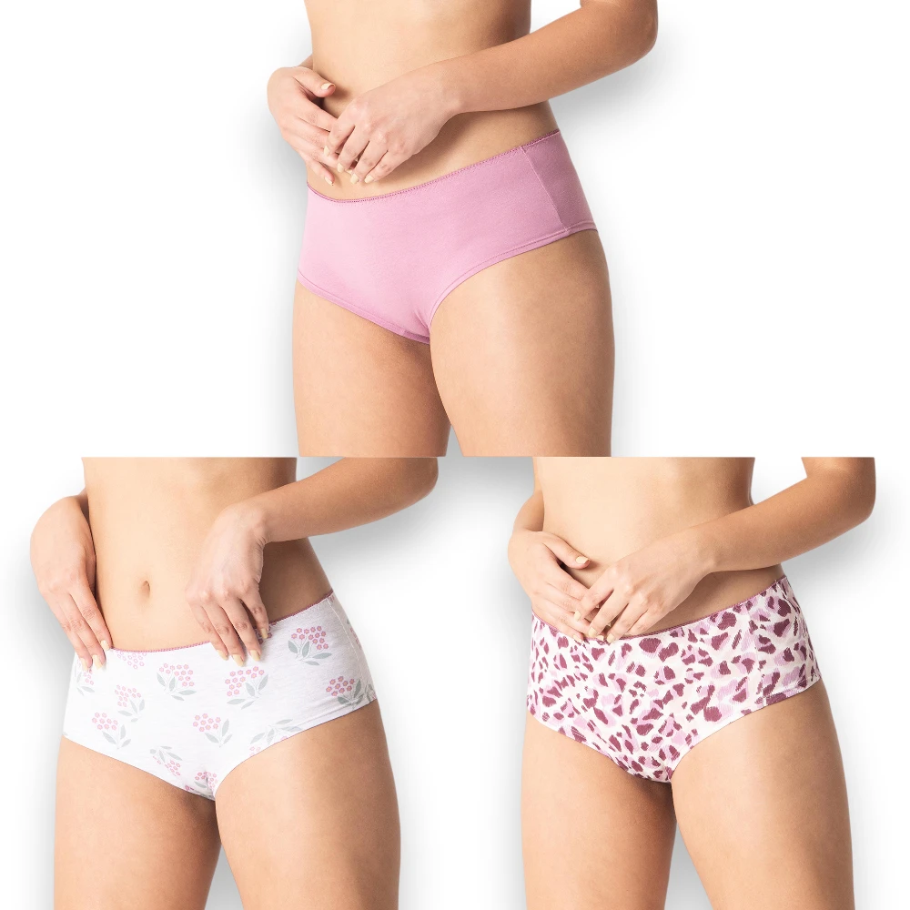 Panty Cheekie Algodón Dama 3 Pack Tops & Bottoms 25894 - Image 2