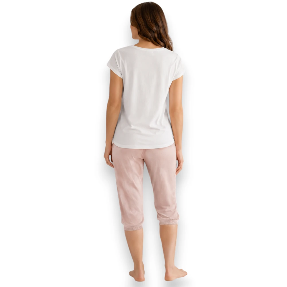 Pijama Ligera Capri Manga Corta Dama 29336 Tops & Bottoms - Image 3