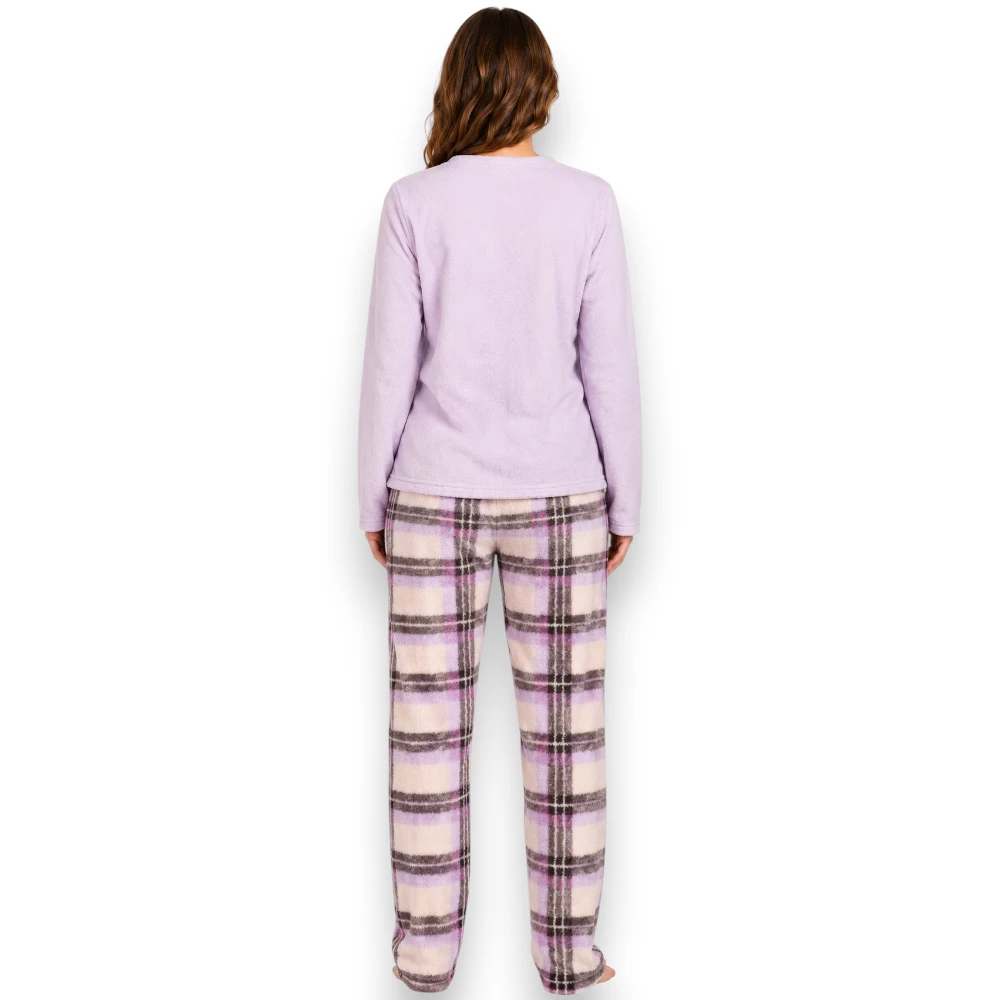 Pijama Pantalón Dama Polar Manga Larga Mujer 3400 Lazy Lola - Image 3