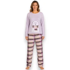 pijama-pantalon-dama-polar-manga-larga-mujer-3400-lazy-lola