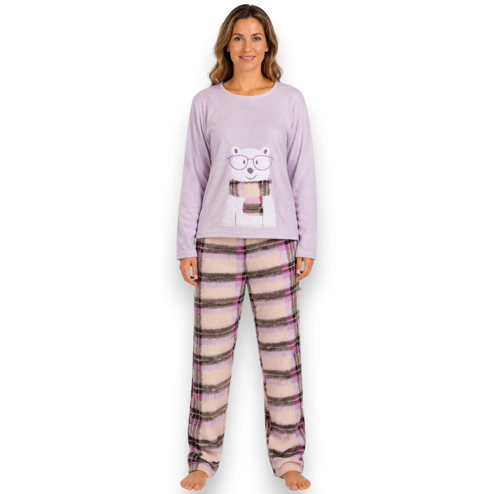 pijama-pantalon-dama-polar-manga-larga-mujer-3400-lazy-lola