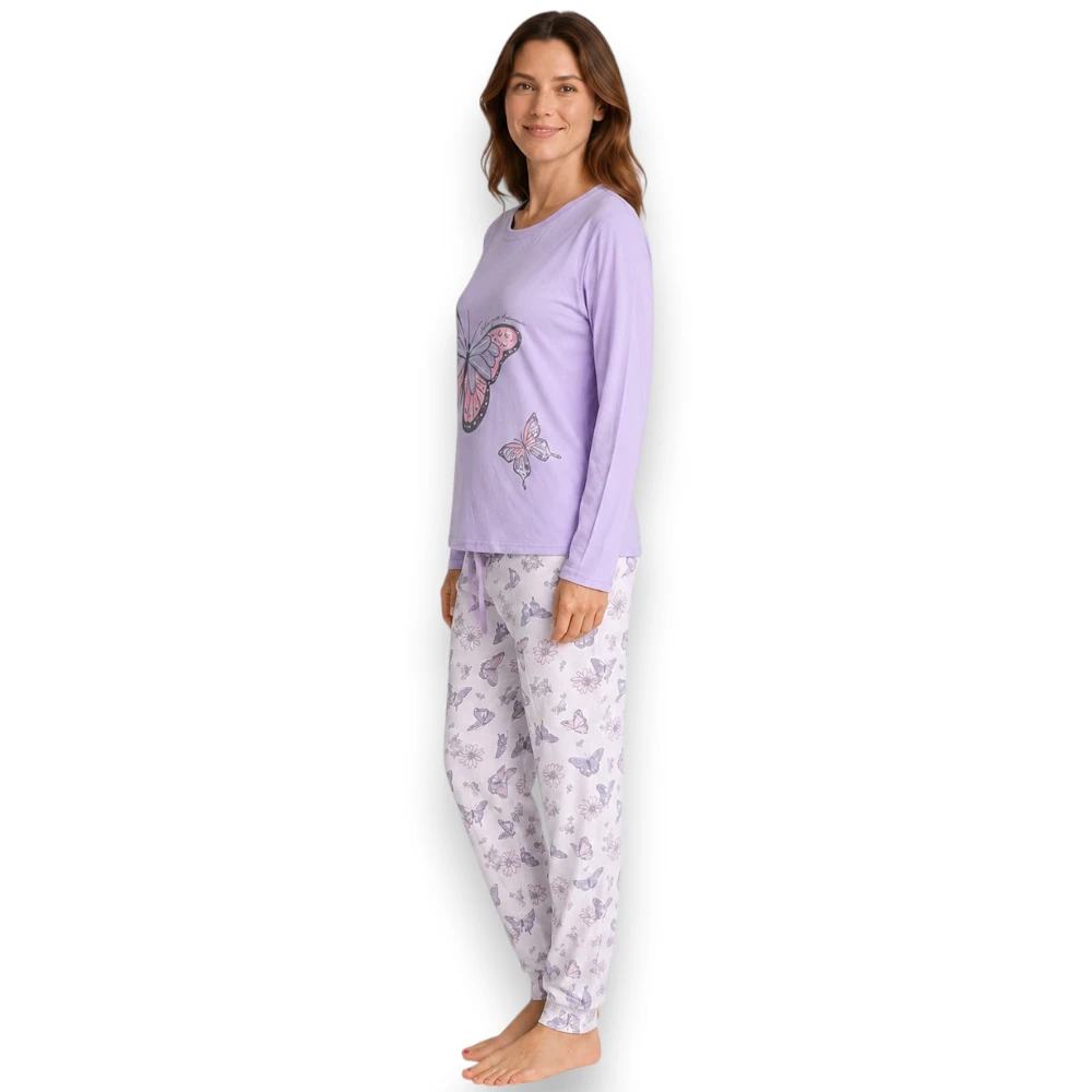 Pijama Manga Larga Diseño Mariposas Mujer Lazy Lola 3433 - Image 2