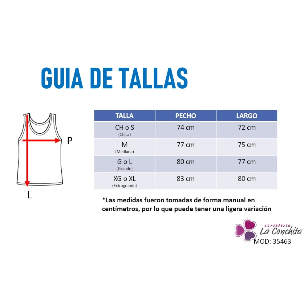 Guía de tallas