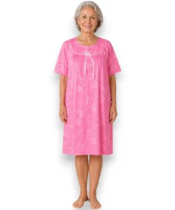 pijama-camison-bata-polar-manga-corta-mujer-intime-40445