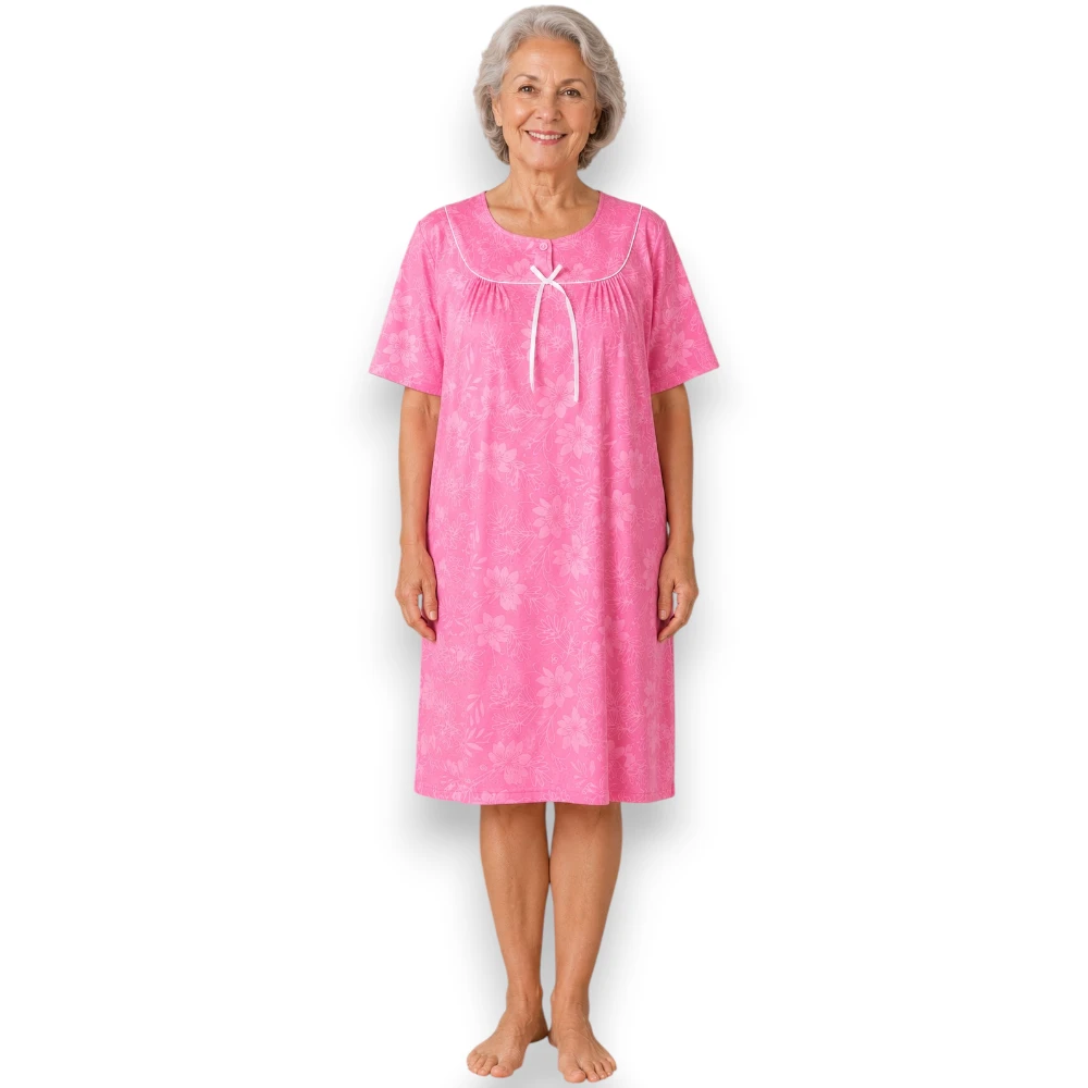 pijama-camison-bata-polar-manga-corta-mujer-intime-40445