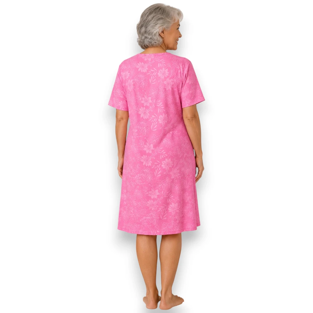Pijama Camisón Bata Polar Manga Corta Mujer Intime 40445 - Image 3