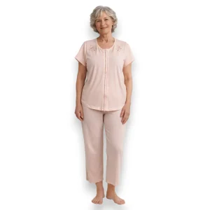 pijama-abierta-algodon-manga-corta-pantalon-debora-4110-dama