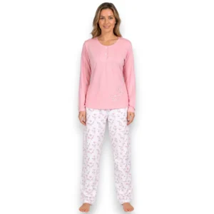 pijama-pantalon-mujer-algodon-manga-larga-dama-deborah-5300