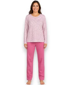 pijama-abierta-botones-pantalon-de-algodon-dama-deborah-5305
