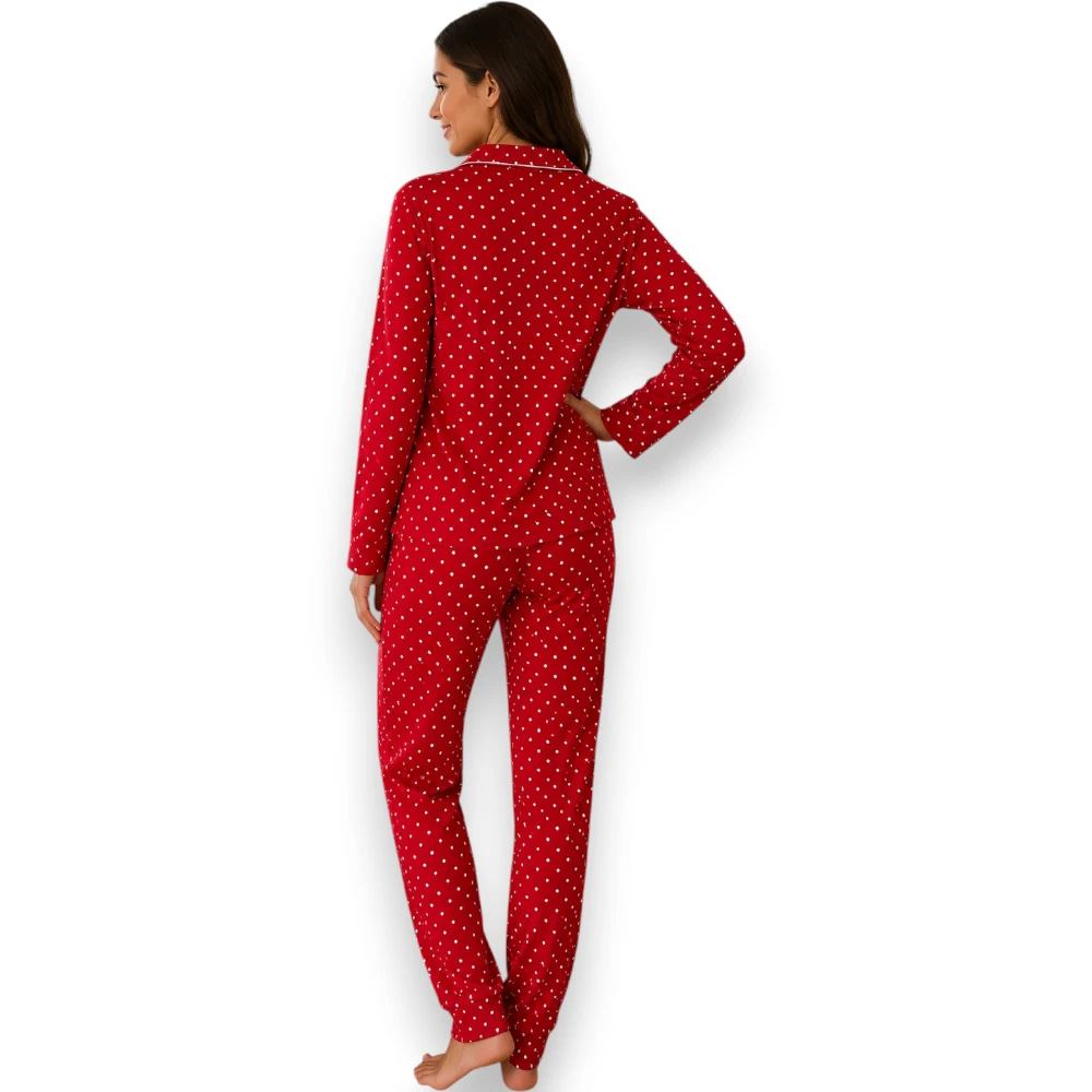 Pijama Abierta Botones Suave Polar Ligero Mujer Deborah 5315 - Image 3