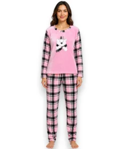 pijama-polar-flannel-playera-oso-pantalon-dama-deborah-5372